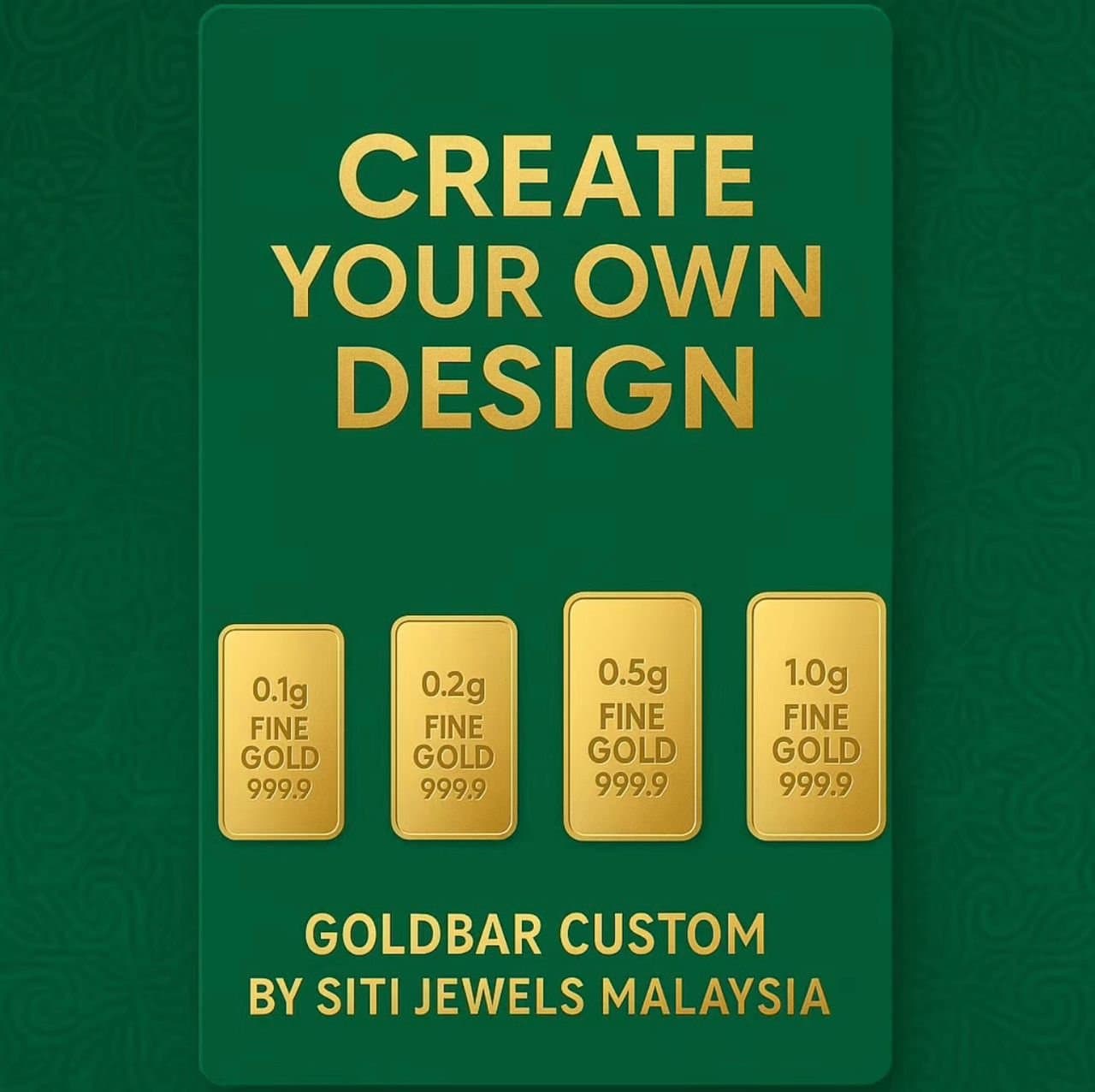 Koleksi wafer emas halus custom
